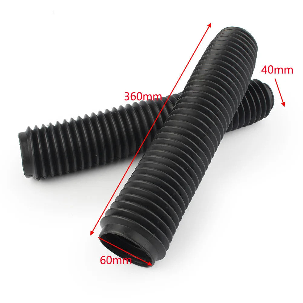 Front Fork Cover Dust Gaiters Boots For Yamaha TW225 DT125 AG200 YZ80 YZ125