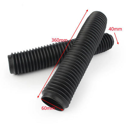 Front Fork Cover Dust Gaiters Boots For Yamaha TW225 DT125 AG200 YZ80 YZ125