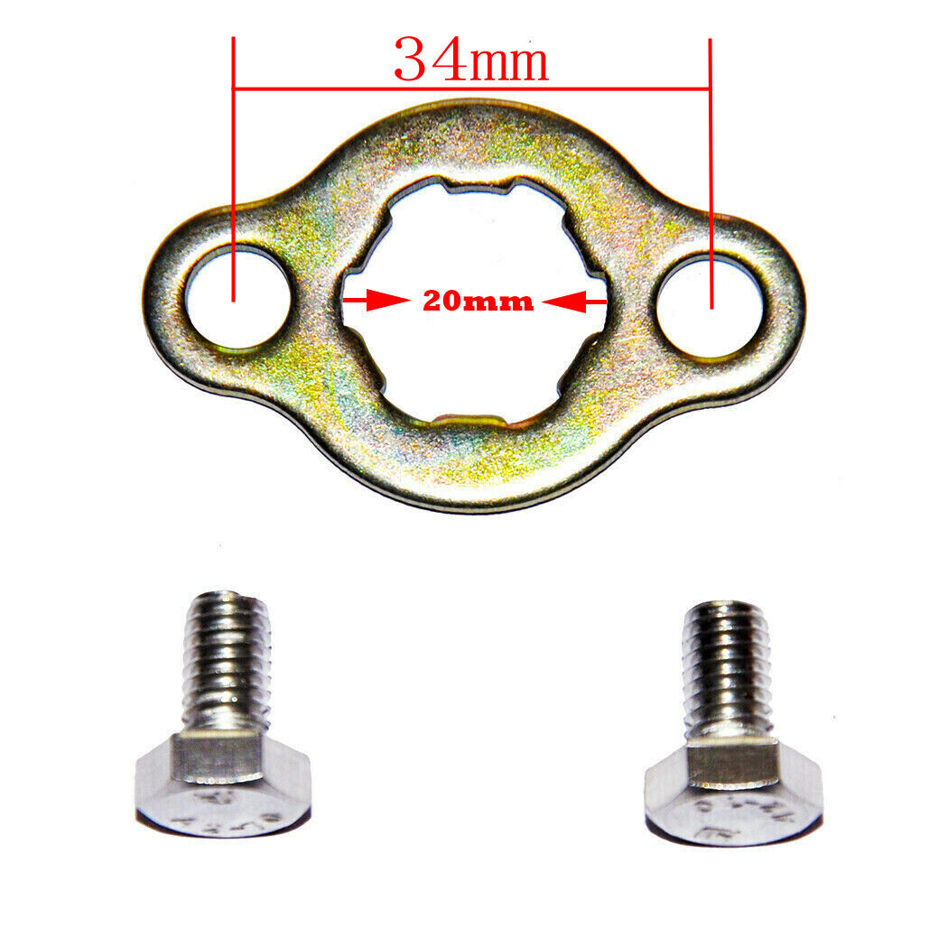 20mm 34mm 530 520 428 FRONT CHAIN SPROCKET RETAINER CLIP BOLTS BUGGY GOKART BIKE