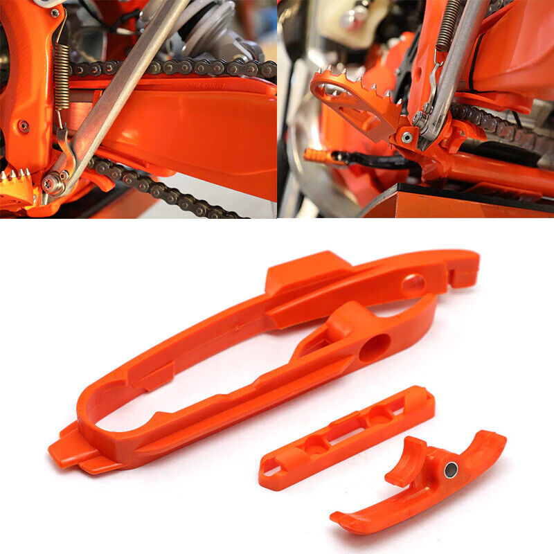 Chain Guide Slider Swingarm Brake Hose Clamp For KTM 350SX-F 450SX-F 690 ENDURO