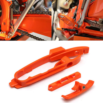 Chain Guide Slider Swingarm Brake Hose Clamp For KTM 350SX-F 450SX-F 690 ENDURO