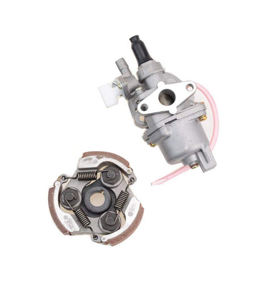 13mm Carburetor Carby + Keyway Clutch Pads For 43cc 49cc 2 stroke Chooper BIKE