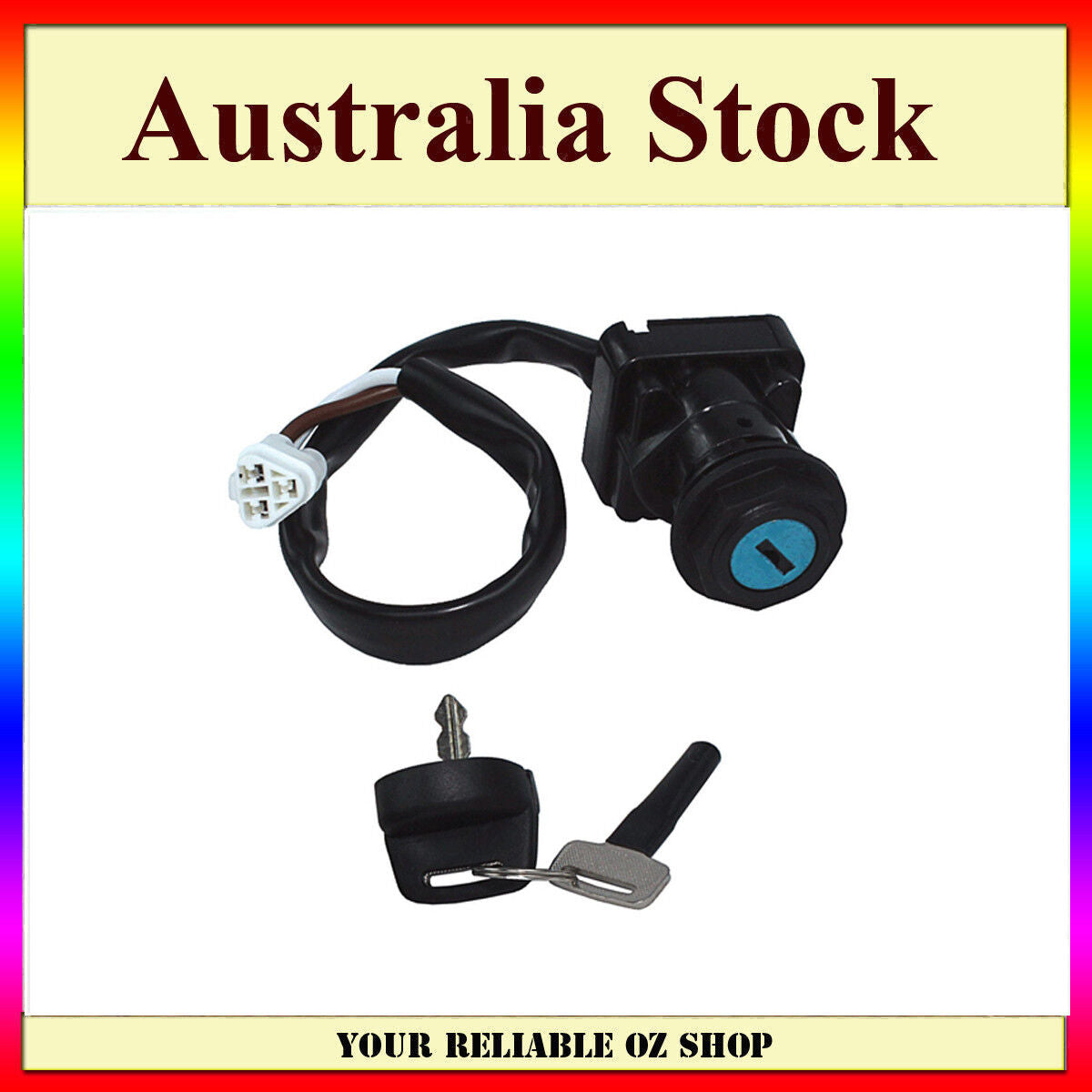 IGNITION KEY SWITCH FOR KAWASAKI KVF400 D1/D2/D3 PRAIRIE 400 99-02 ATV QUAD BIKE