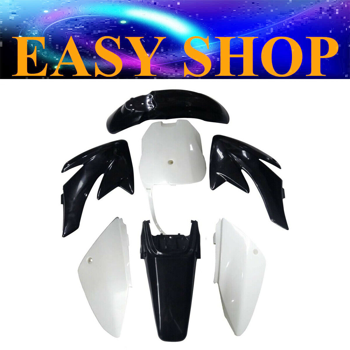 Black Plastic Fairing Cover Fender Guards Honda CRF70 150cc 160cc PIT PRO BIKE