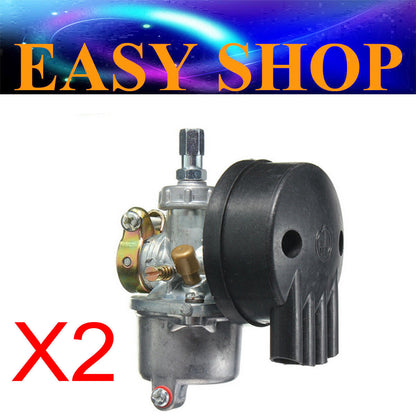 2x Carby Carb Air Filter 49cc 66cc 70/80cc Motorised Motorized Bicycle Push Bike