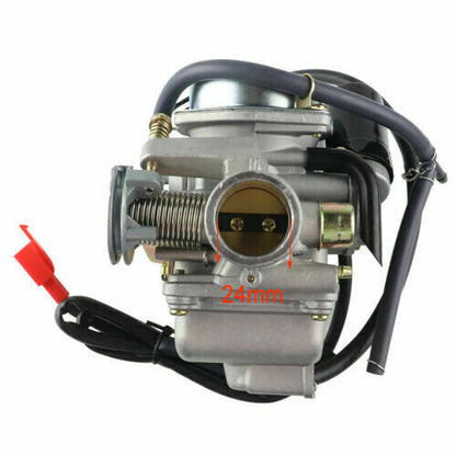 24mm PD24J Carby Air filter Manifold GY6 125/150cc Scooter QMJ/QMI157 QMJ/QMI152