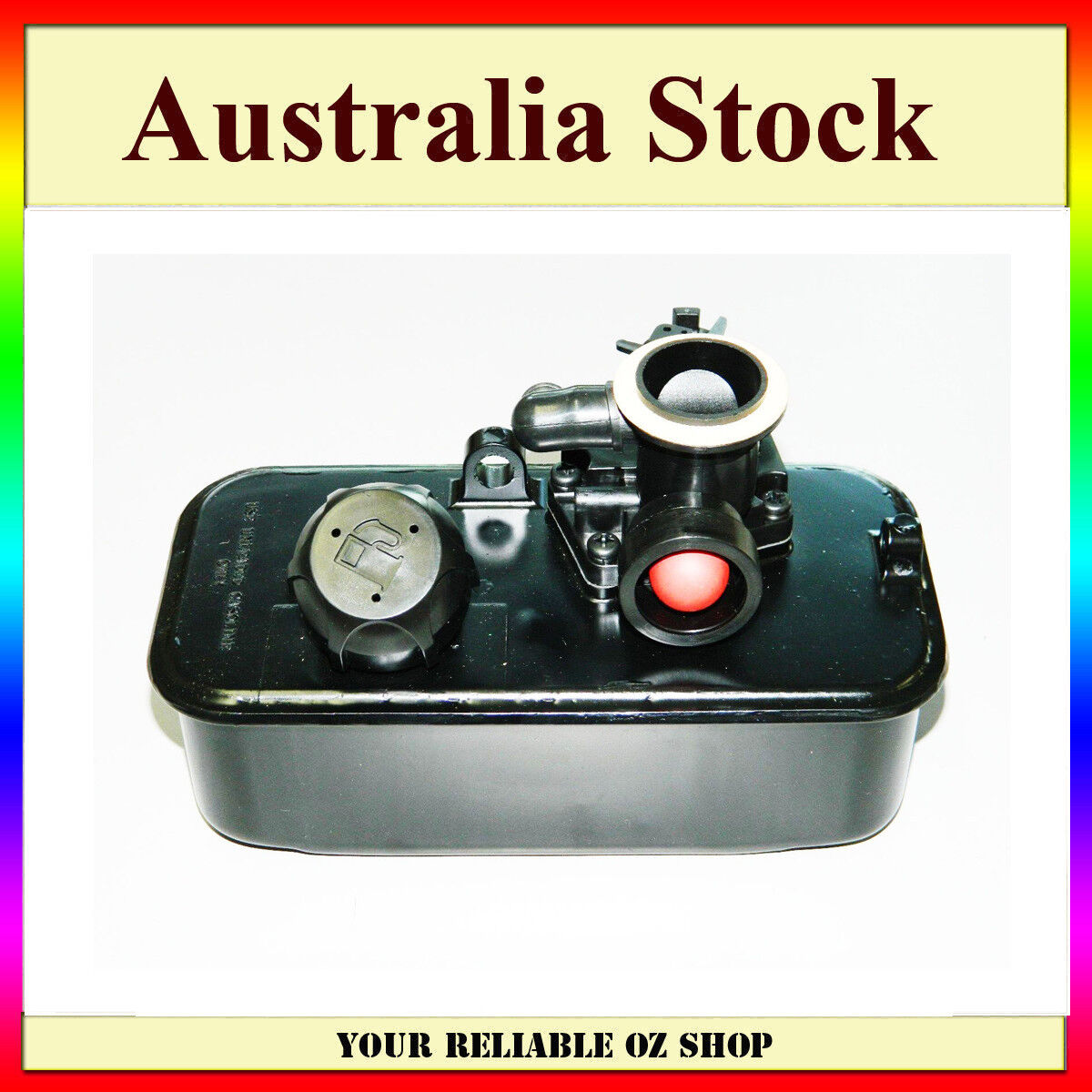 Carb Carby Carburetor & Fuel Petrol Tank Briggs And Stratton Mower Primer 498298