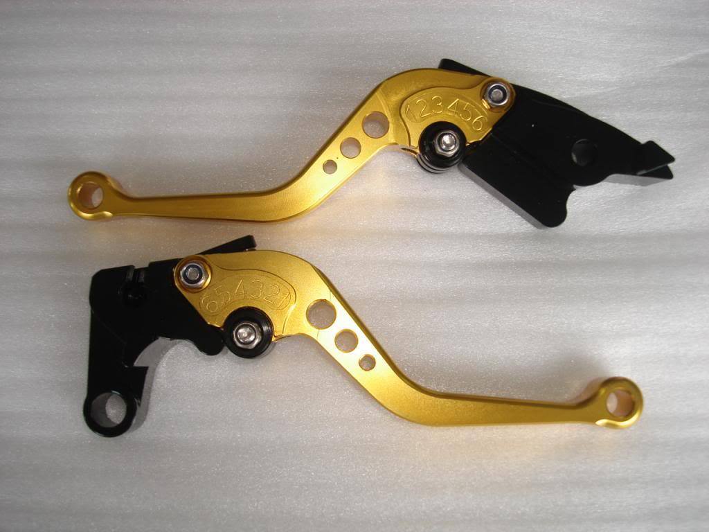 RED GOLD CNC HONDA BRAKE CLUTCH LEVER CBR600RR CBR954RR BIKE PIT PRO TRAIL DUNE