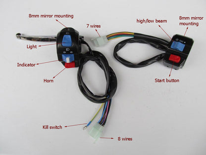HANDLEBAR LIGHT HORN START SWITCH BUTTON FOR YAMAHA ZUMA BWS 50CC SCOOTER BIKE