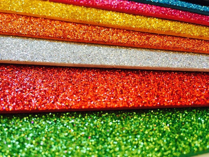 8X Shiny Glitte Bing EVA Fun Foam Paper Craft A4 Sheets Art Hand Craft DIY KIDS