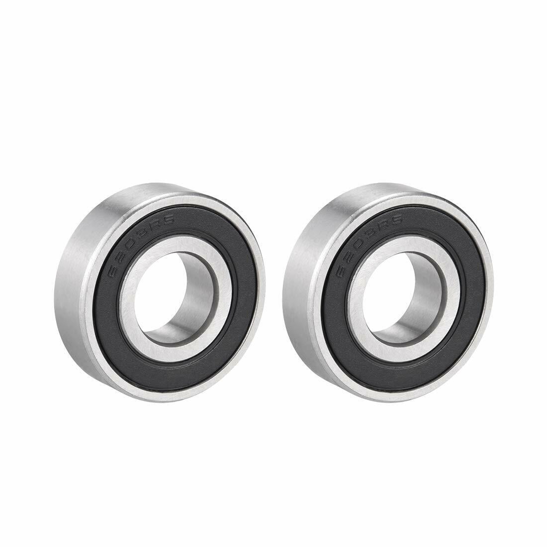 2x 6203RS 17mm x 40mm x 12mm Deep Groove Ball Bearing Double Sealed Roller Axle