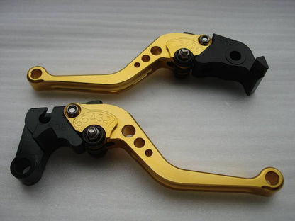 RED GOLD CNC YAMAHA BRAKE CLUTCH LEVER YZF R1 BIKE PIT PRO MOTORCYCLE THUMPSTAR