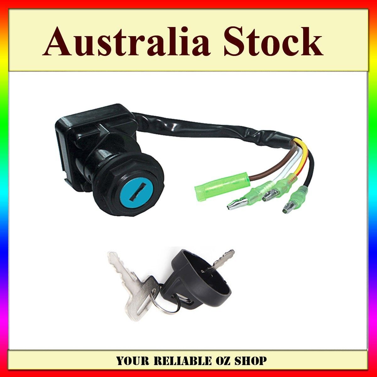 IGNITION KEY SWITCH KAWASAKI BAYOU 220 KLF220 1988-1995 ATV QUAD BIKE