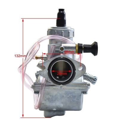 MOLKT 26mm CARBURETOR Carby Manifold YX 125cc 140cc 150cc Thumpstar Bike PIT PRO