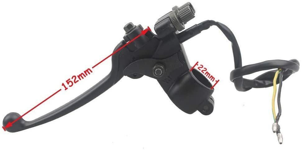 7/8'' 22mm Dual Pull RH Brake Lever with Parking Brake for Gokart ATV Quad Bike