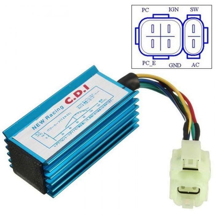 6 Pin Ignition Coil CDI For GY6 110cc 125cc 150cc 250cc Moped Scooter Gokart