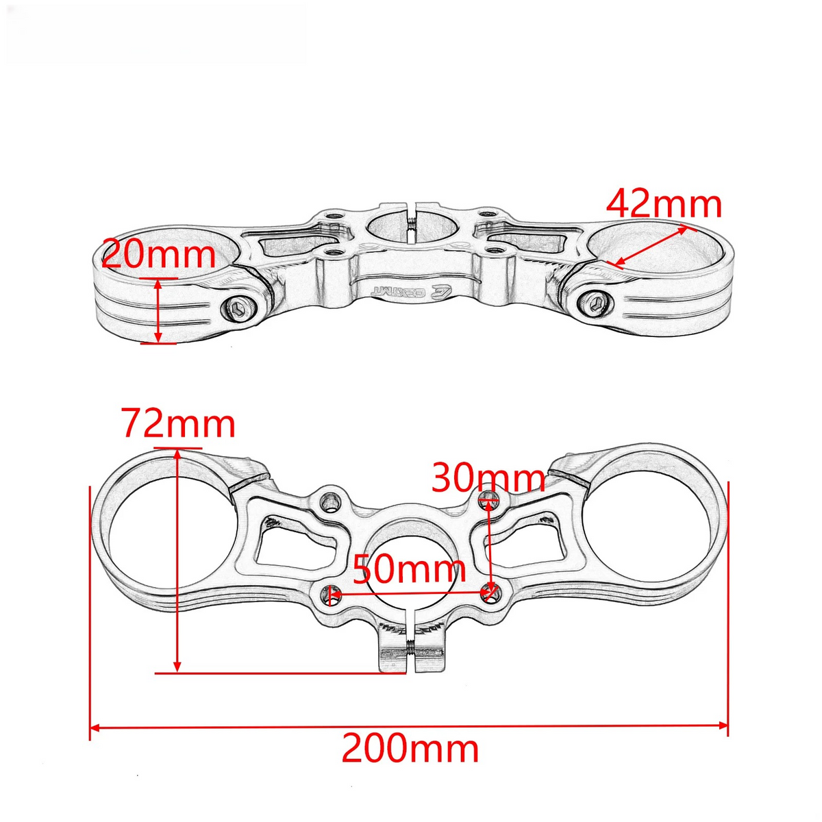Front Fork Upper Triple Tree Clamp Holder For Surron Light Bee X S Electric BIke