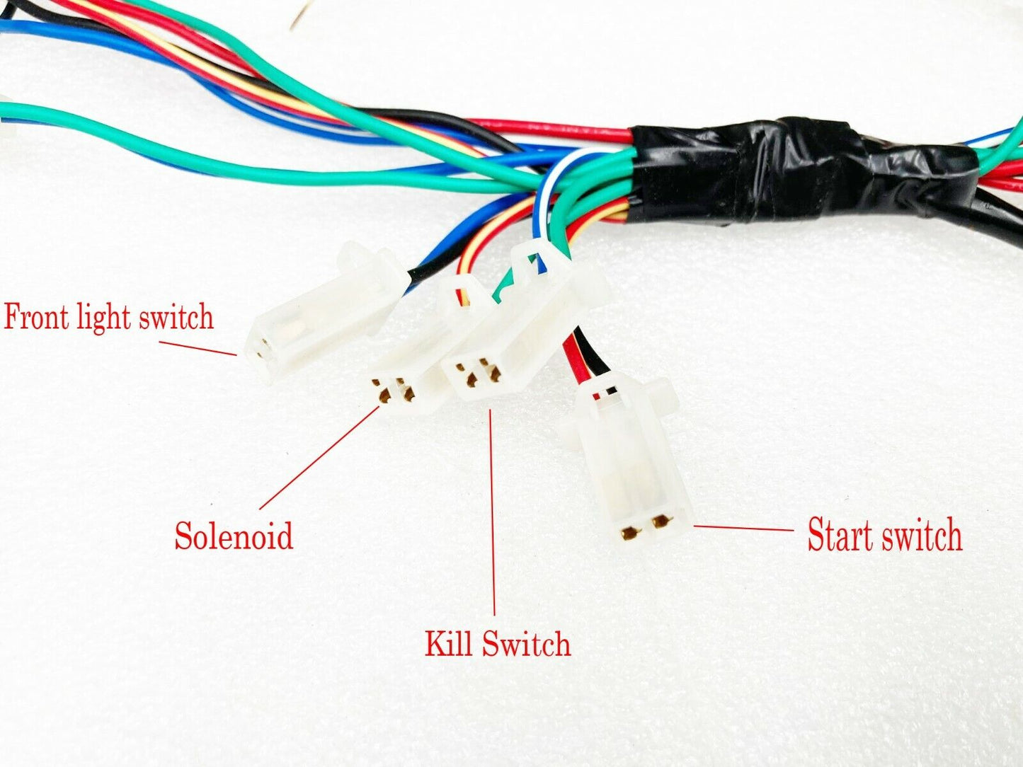ELECTRIC START WIRING HARNESS WIRELOOM For 49cc 50CC MINI ATV QUAD BUGGY BIKE