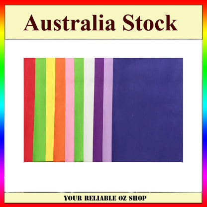 10X EVA Fun Foam Paper Craft A4 Sheets Assorted Colours Art Hand Craft DIY KIDS