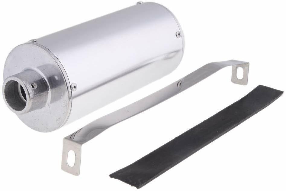 28mm Exhaust Muffler + Clamp 90cc 110cc 125cc 140cc PIT Trail Quad Dirt Bike ATV