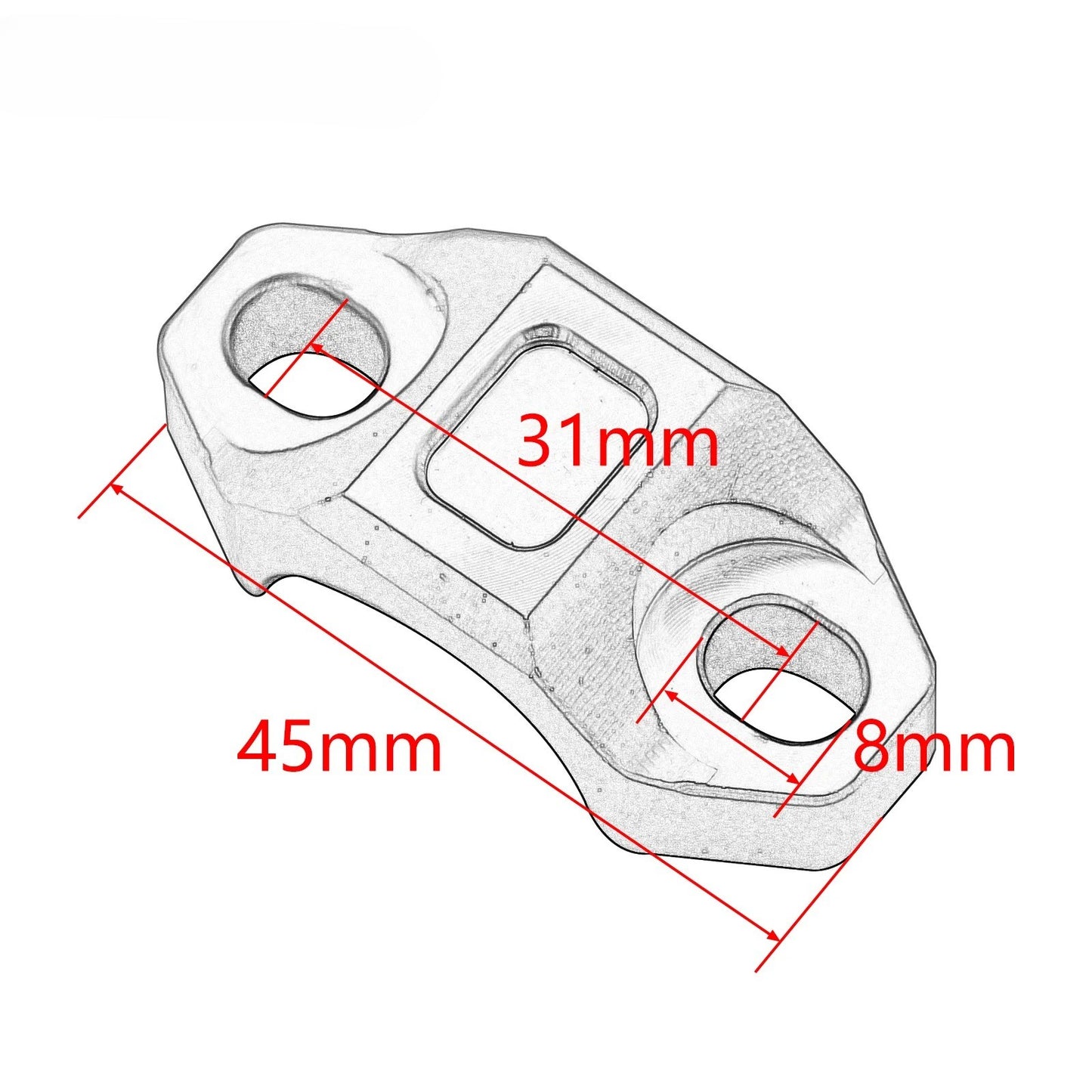 Clutch Brake Pump Fixed Block Cover For KTM EXC EXC-F SX SXF SXS 250 300 350 400