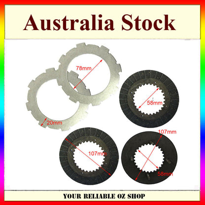5Pcs Wet Clutch Plate Kit Honda GX160 GX200 GX270 GX390 13HP 168F 170F 188F
