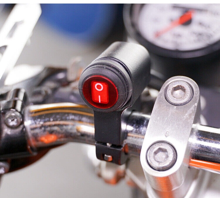 3 Wire Motorcycle Waterproof Handlebar Headlight Fog Spot light On Off Switch