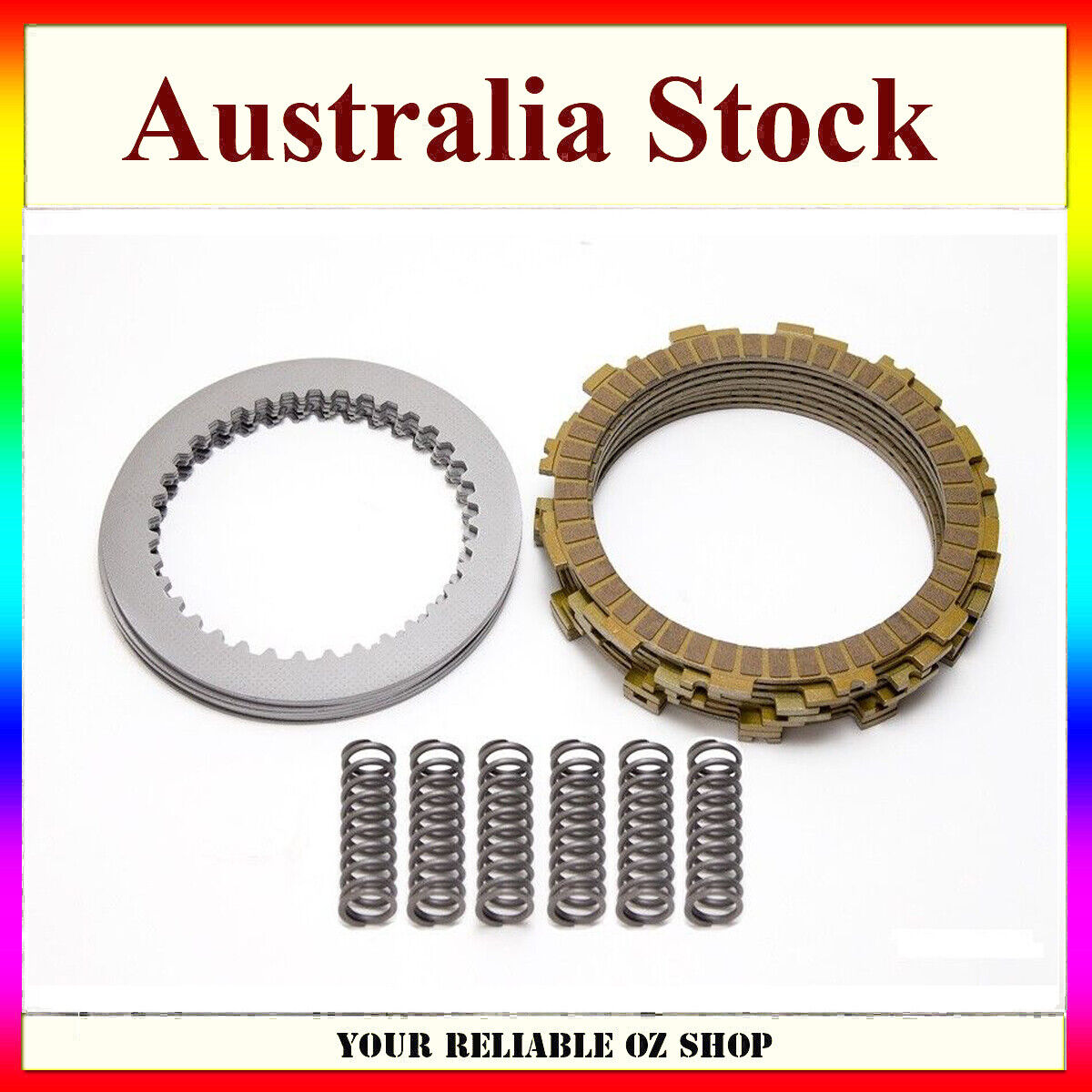 Clutch Kit Springs Friction Steel Plates For Yamaha YFM660 Raptor YFM660R
