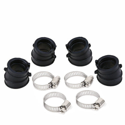 4 Pcs Carburetor Carby Joint Intake Manifold Boot For Honda CB250 Hornet JADE250