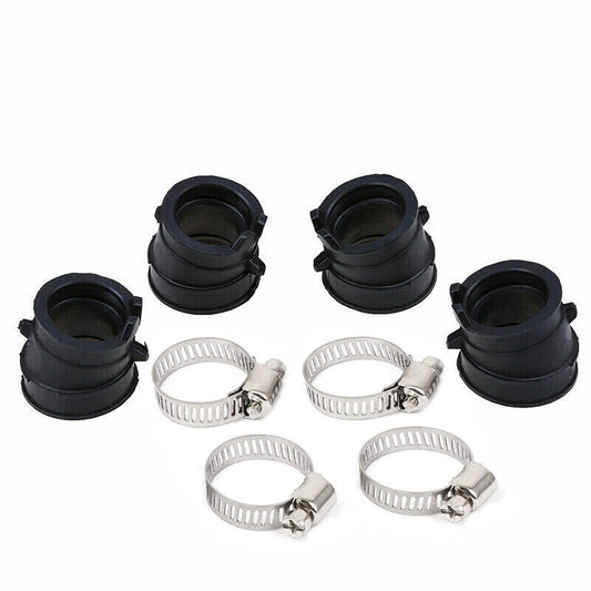 4 Pcs Carburetor Carby Joint Intake Manifold Boot For Honda CB250 Hornet JADE250
