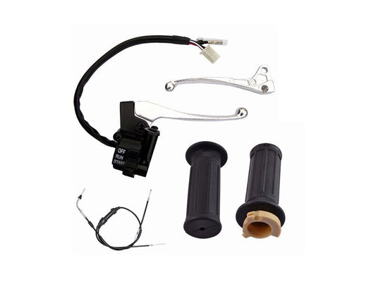 START SWITCH BRAKE LEVER GRIP THROTTLE HOUSING CABLE G50T Loncin Jianshe PY50