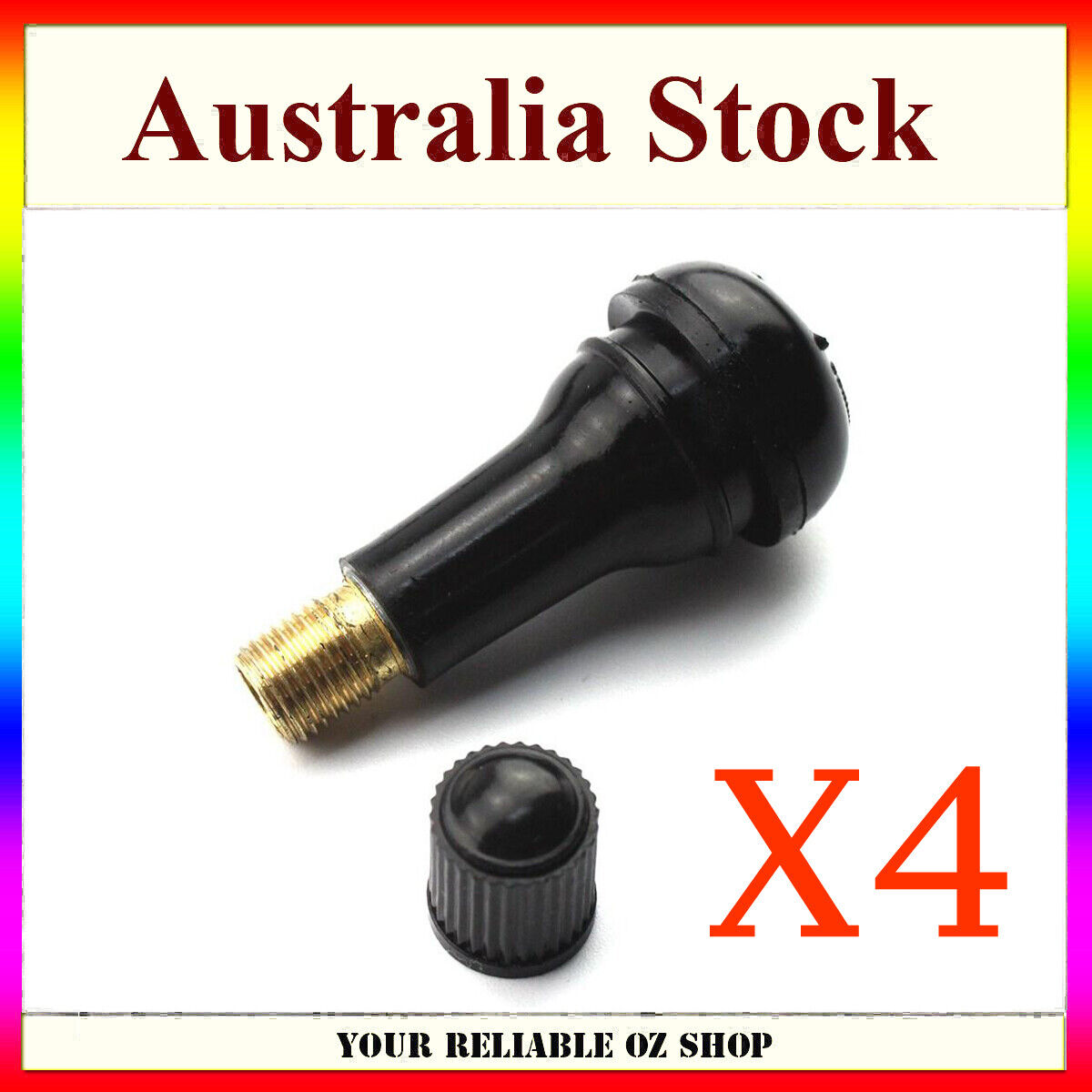 4Pcs TR413 Brass Car Valves Stem Rims Snap-In Tire Auto Tyre Tubeless Short