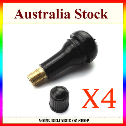 4Pcs TR413 Brass Car Valves Stem Rims Snap-In Tire Auto Tyre Tubeless Short