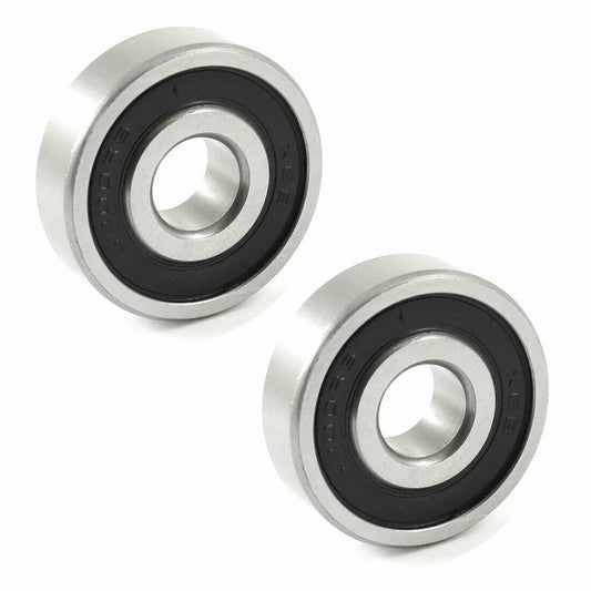 2x 6200RS 10mm x 30mm x 9mm Double Rubber Sealed Deep Groove Ball Bearings