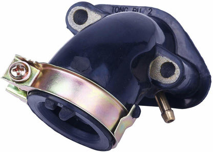 Single Vacuum Port Carby Intake Manifold Inlet Pipe GY6 49cc 50cc 139QMB 139QMA