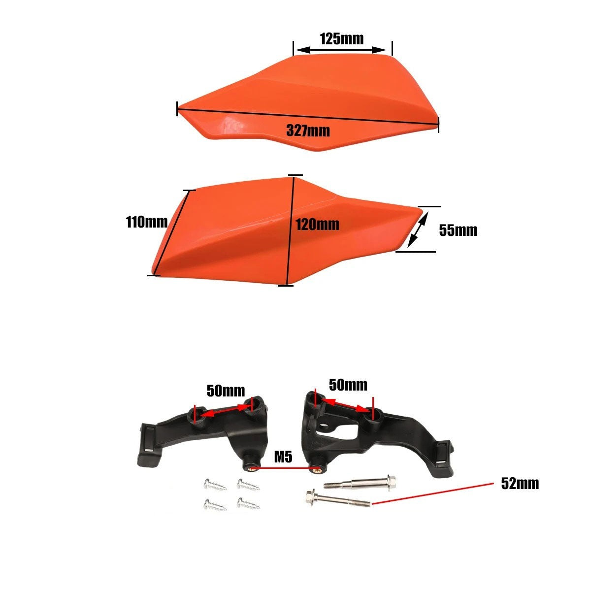 Brushguard Handlebar Guard Protector For KTM SX SXF EXCF XCW XCF XC 50 65 85 125