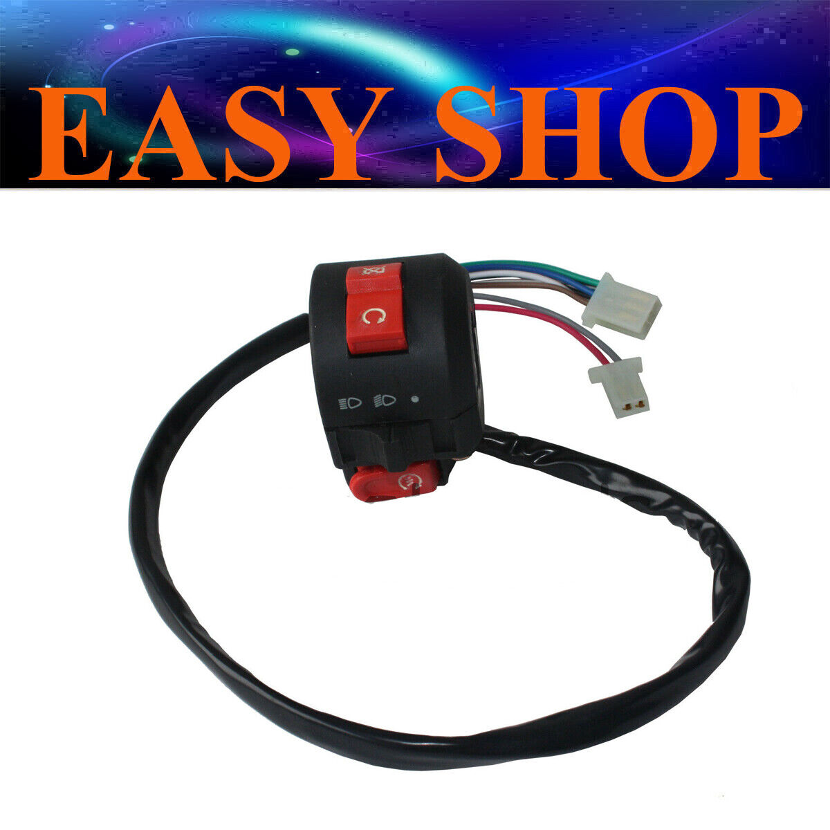 HANDLE BAR START KILL LIGHT SWITCH 50cc 110cc 125cc Gokart ATV QUAD BUGGY BIKE