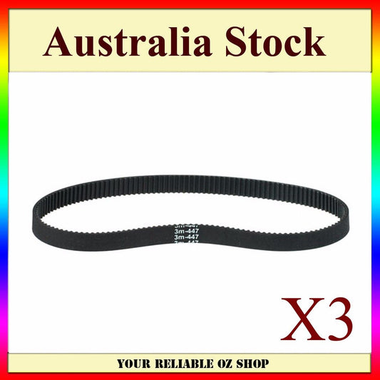 3X 447-3m-12 DRIVE BELT Razor Electric Scooter E100 E125 E150 BT07 HTD3M-447