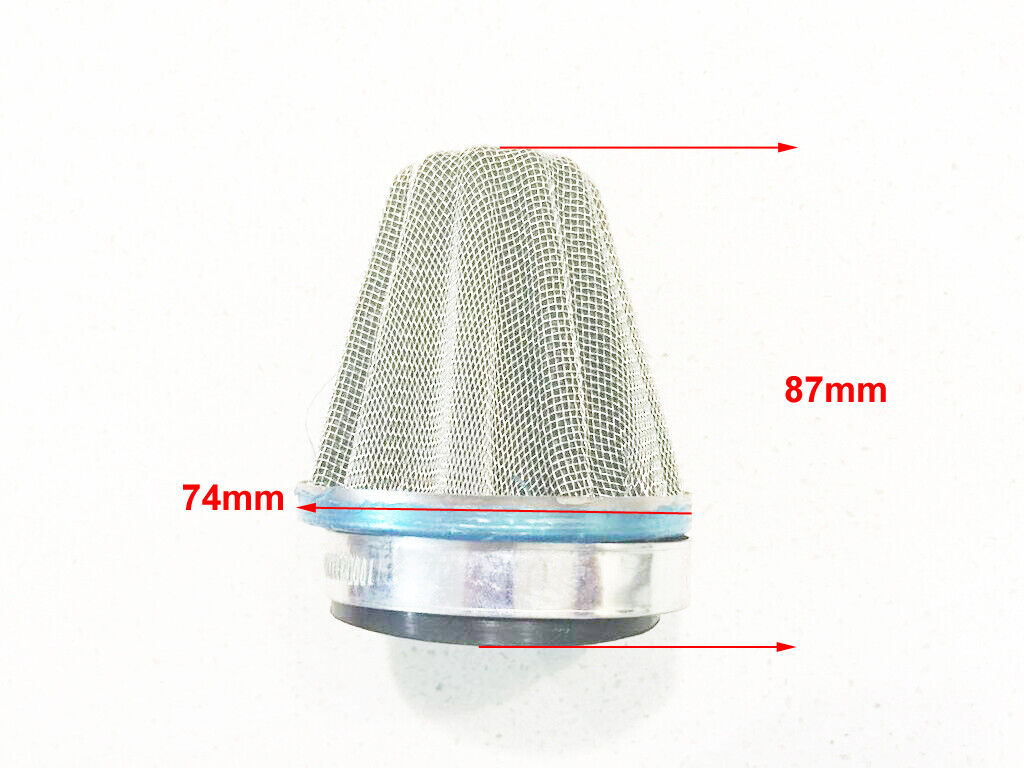 57MM 58MM 59MM CHROME AIR FILTER 150cc 200c 250cc 300cc DIRT ATV QUAD BUGGY BIKE
