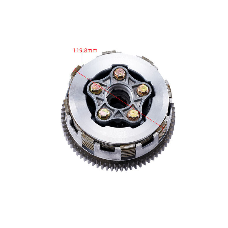 6 Plate 73 Tooth Manual Clutch For Honda CG150 150cc 162FMI & 162FMJ Air Cooled