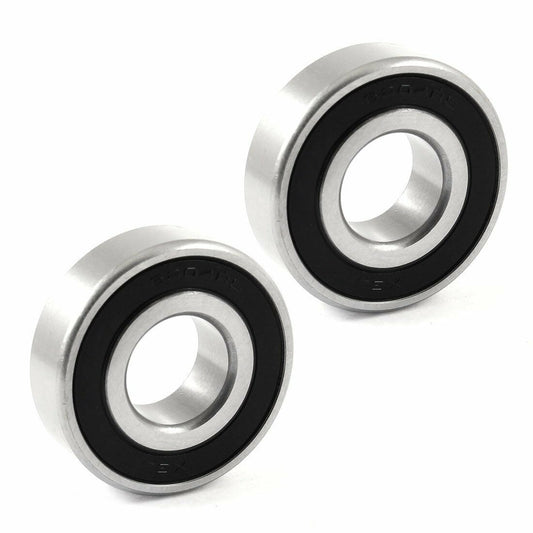 2x 6204RS 20mm x 47mm x 14mm Deep Groove Ball Bearing Double Sealed Roller Axle