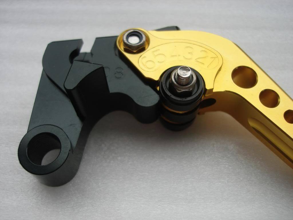 RED GOLD CNC YAMAHA BRAKE CLUTCH LEVER YZF R1 BIKE PIT PRO MOTORCYCLE THUMPSTAR