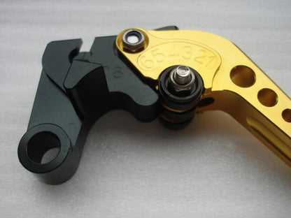 RED GOLD CNC YAMAHA BRAKE CLUTCH LEVER YZF R1 BIKE PIT PRO MOTORCYCLE THUMPSTAR