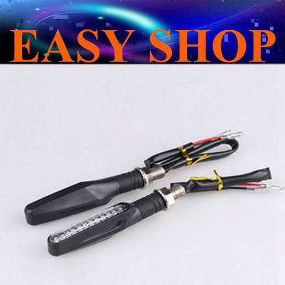 2x LED Turn Signal Indicator Blinker For Honda Suzuki Yamaha Kawasaki KTM Harley