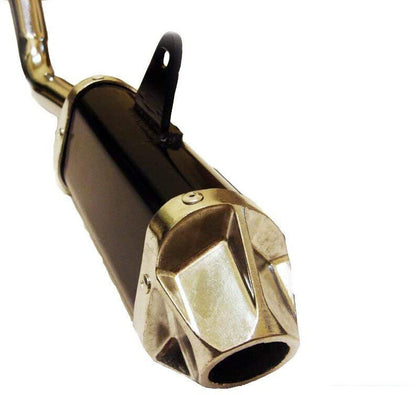 D Section Style Exhaust Pipe Muffler For HONDA XR50 CRF50 BBR XR 50 125CC Black