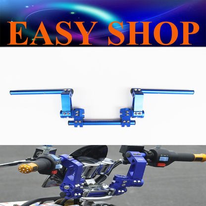 Blue Adjustable Steering Handle Bar Suzuki Honda Kawasaki Yamaha Motorcycle Bike