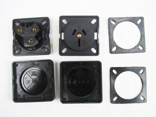 2pcs 240v Power Point Socket Outlet Waterproof Caravan Camper Trailer Tool Box