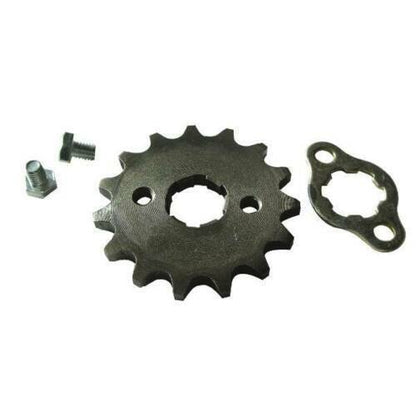 20mm 420 15T Tooth FRONT CHAIN SPROCKET COG 50cc 110cc 125cc 150cc ATV QUAD BIKE