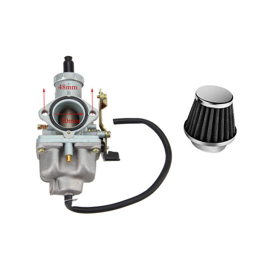 PZ30mm Carby Cable Choke + Air Filter 150cc 250cc 300cc ATV QUAD Bike Buggy Dirt