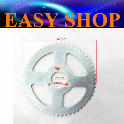 142mm T8F 54 TOOTH REAR CHAIN SPROCKET 47cc 49cc TDR Foxico Motowork Atomic DHZ